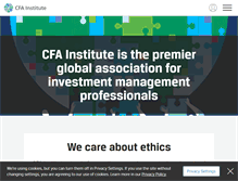 Tablet Screenshot of cfainstitute.org