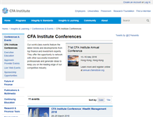 Tablet Screenshot of apic.cfainstitute.org